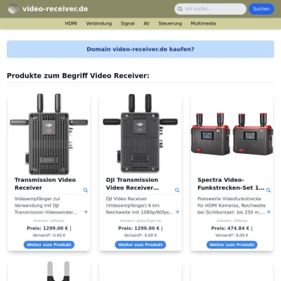 Screenshot video-receiver.de
