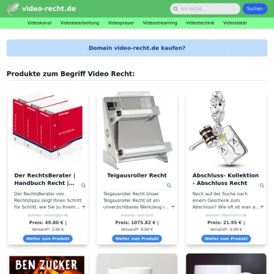 Screenshot video-recht.de