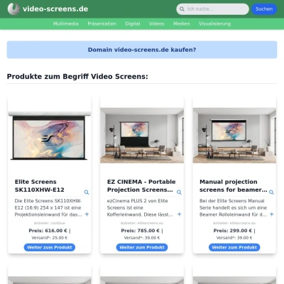 Screenshot video-screens.de