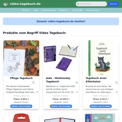 Screenshot video-tagebuch.de