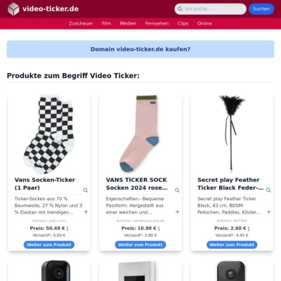 Screenshot video-ticker.de