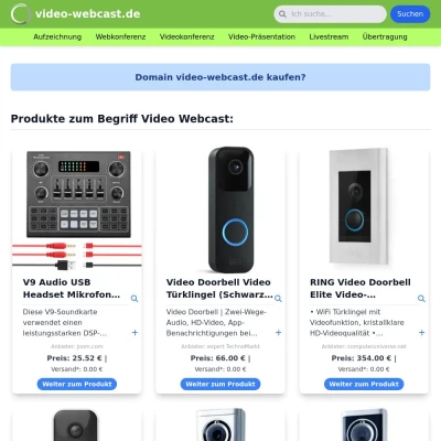 Screenshot video-webcast.de