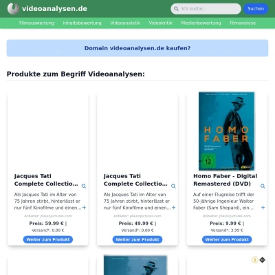 Screenshot videoanalysen.de