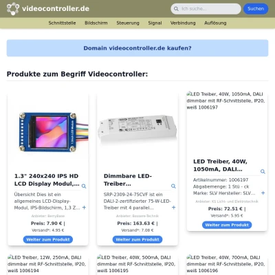 Screenshot videocontroller.de