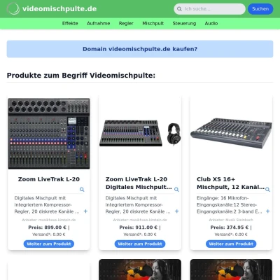 Screenshot videomischpulte.de
