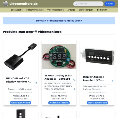 Screenshot videomonitore.de