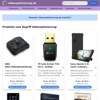 Screenshot videooptimierung.de