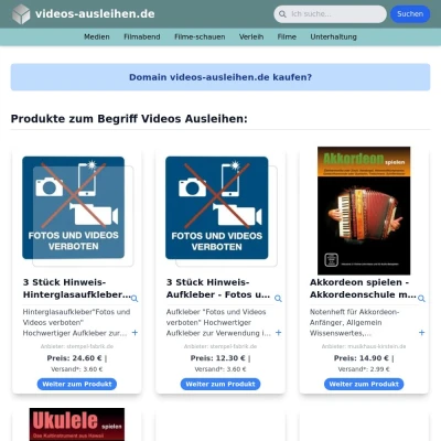 Screenshot videos-ausleihen.de