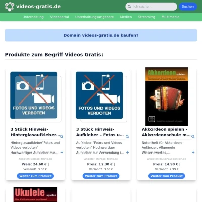 Screenshot videos-gratis.de