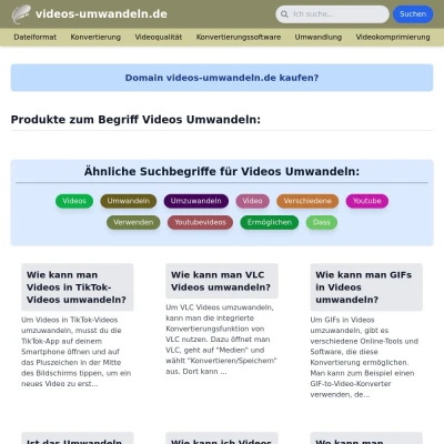 Screenshot videos-umwandeln.de