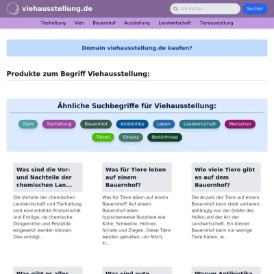 Screenshot viehausstellung.de