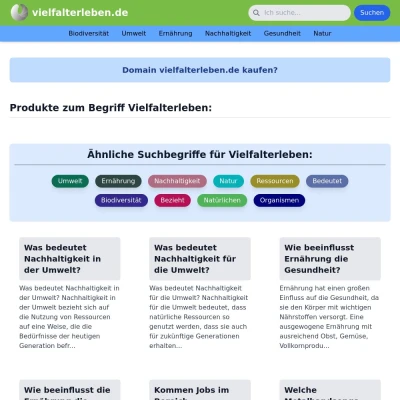 Screenshot vielfalterleben.de