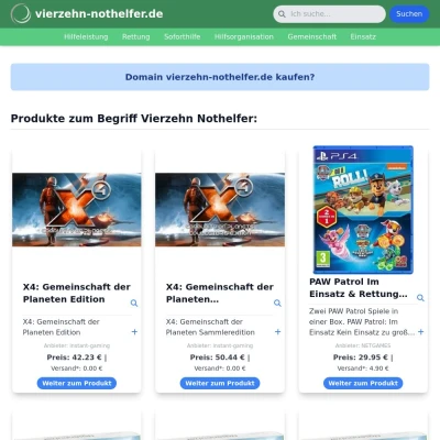 Screenshot vierzehn-nothelfer.de