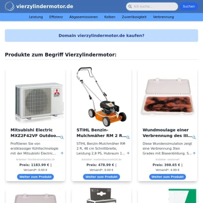 Screenshot vierzylindermotor.de