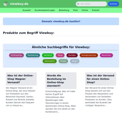 Screenshot viewbuy.de