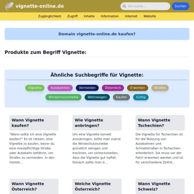Screenshot vignette-online.de