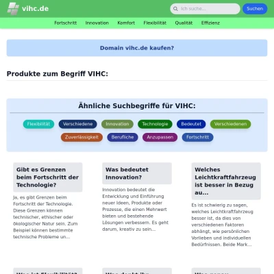 Screenshot vihc.de