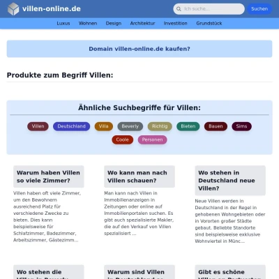 Screenshot villen-online.de