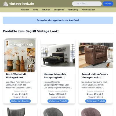 Screenshot vintage-look.de