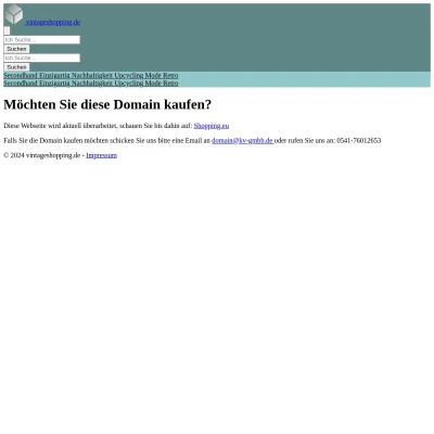 Screenshot vintageshopping.de