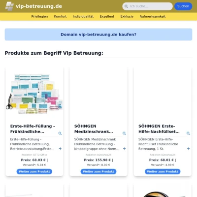 Screenshot vip-betreuung.de