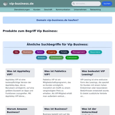 Screenshot vip-business.de