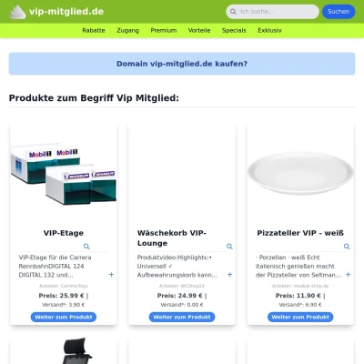 Screenshot vip-mitglied.de