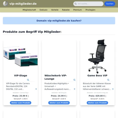 Screenshot vip-mitglieder.de