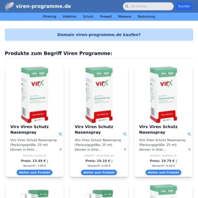 Screenshot viren-programme.de