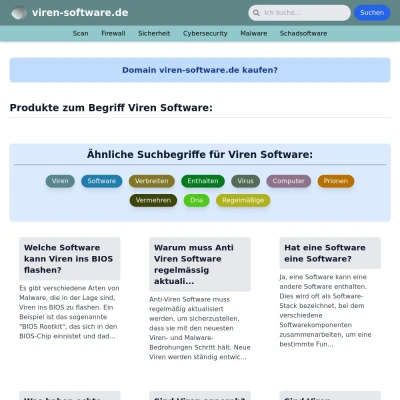 Screenshot viren-software.de