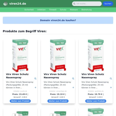Screenshot viren24.de