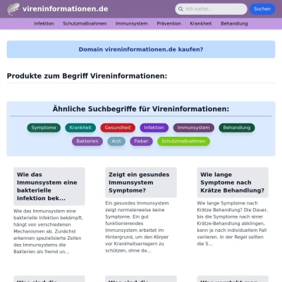 Screenshot vireninformationen.de