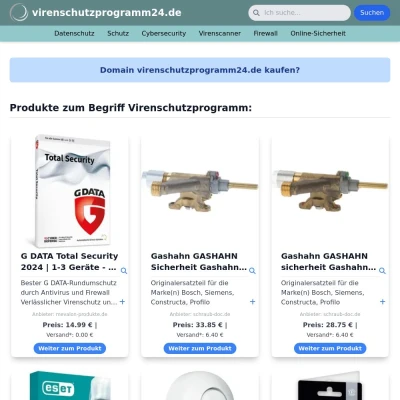 Screenshot virenschutzprogramm24.de