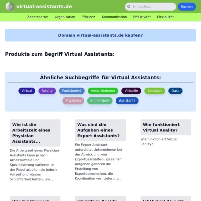 Screenshot virtual-assistants.de