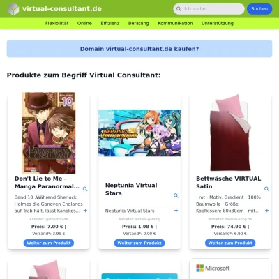 Screenshot virtual-consultant.de