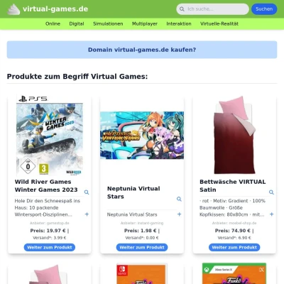 Screenshot virtual-games.de