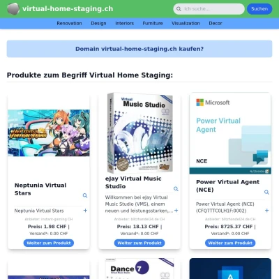 Screenshot virtual-home-staging.ch