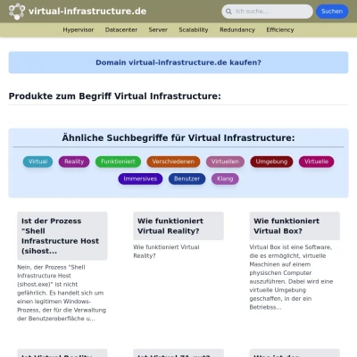 Screenshot virtual-infrastructure.de