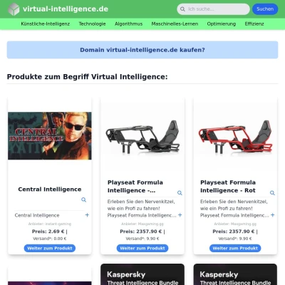 Screenshot virtual-intelligence.de