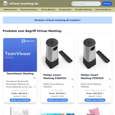 Screenshot virtual-meeting.de