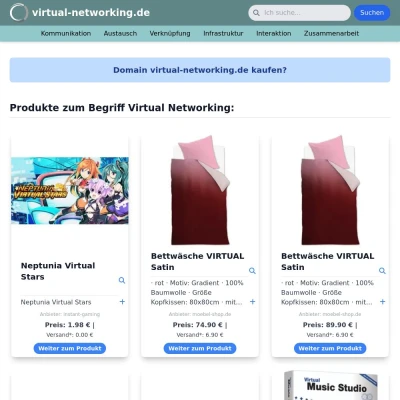 Screenshot virtual-networking.de