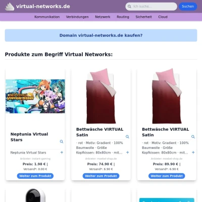 Screenshot virtual-networks.de