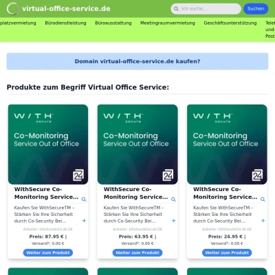 Screenshot virtual-office-service.de