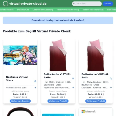 Screenshot virtual-private-cloud.de