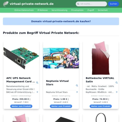 Screenshot virtual-private-network.de