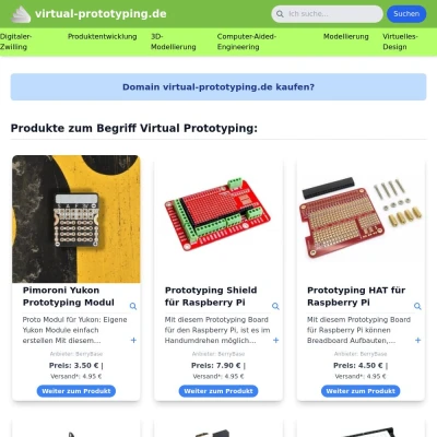 Screenshot virtual-prototyping.de