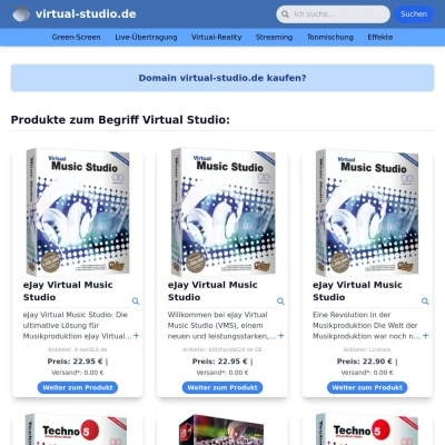 Screenshot virtual-studio.de