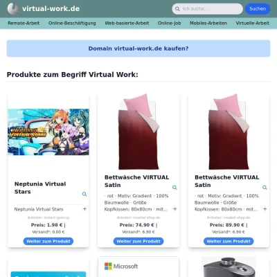 Screenshot virtual-work.de