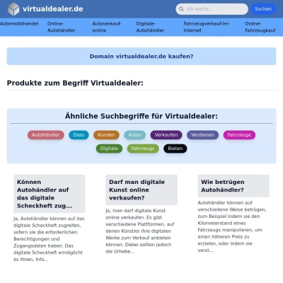 Screenshot virtualdealer.de