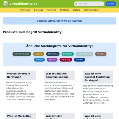 Screenshot virtualidentity.de